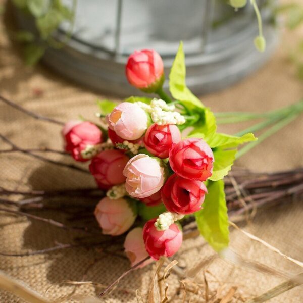 Artificial Roses Bouquet / Thai Silk Peonies Bunch